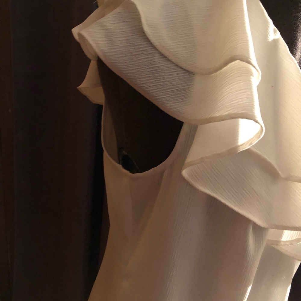 Apt. 9 White Ruffled Blouse - Picture 5 of 5